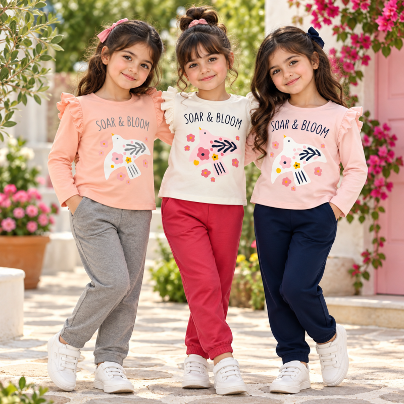 بلوز و شلوار دخترانه پرند